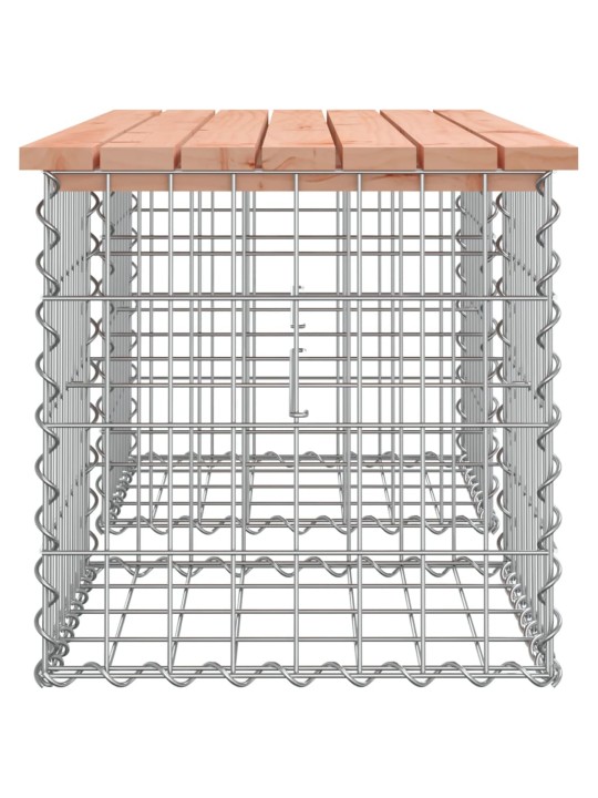 Dārza sols, gabiona dizains, 103x44x42 cm, egles masīvkoks