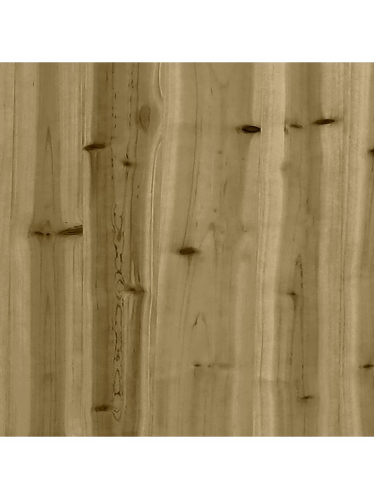 Dārza sols, gabiona dizains, 203x44x42 cm, priedes koks