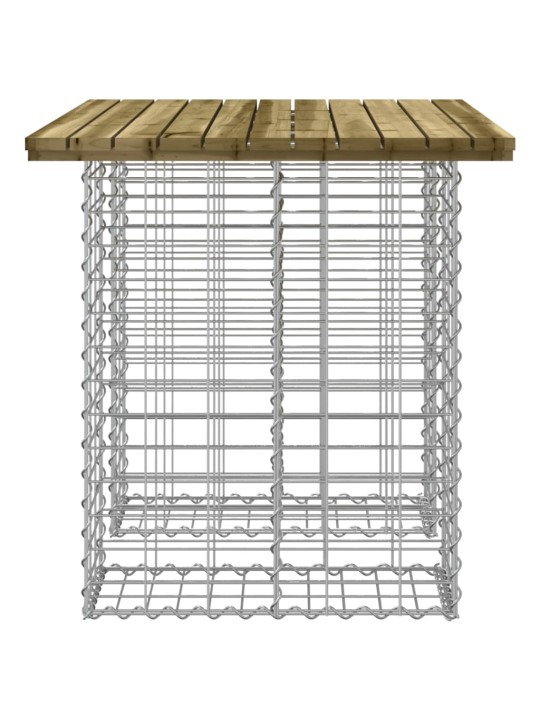 Dārza sols, gabiona dizains, 100x70x72 cm, priedes koks