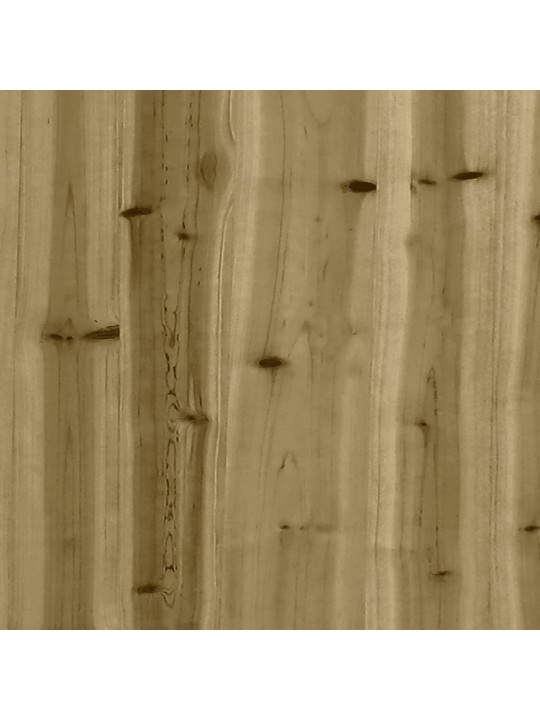 Dārza sols, gabiona dizains, 244x71x65,5 cm, priedes koks