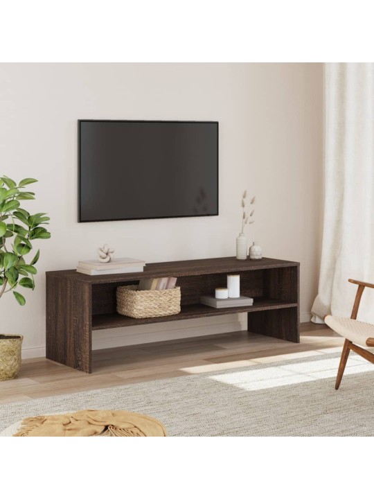 Tv skapītis, 120x40x40 cm, brūna ozola, inženierijas koks