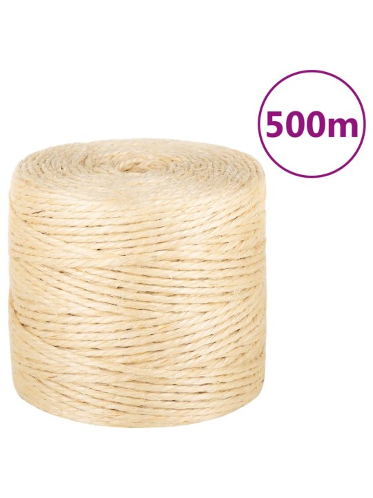 Virve, 4 mm, 500 m, 100% sizals