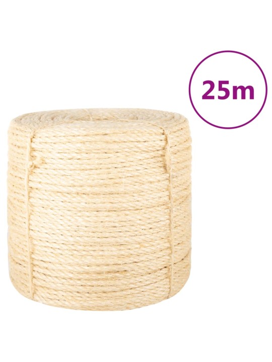 Virve, 6 mm, 25 m, 100% sizals
