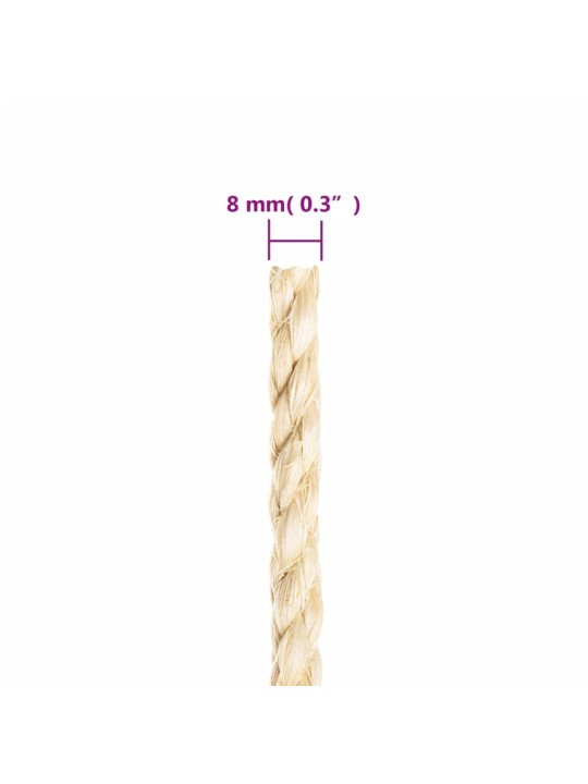 Virve, 8 mm, 50 m, 100% sizals