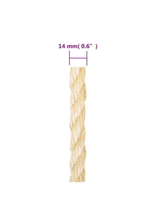 Virve, 14 mm, 25 m, 100% sizals