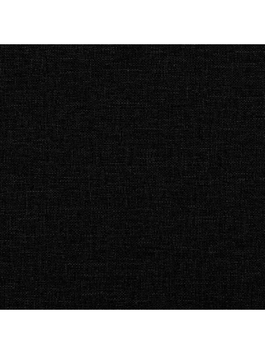 Izvelkams dīvāns, melns, 80x200 cm, audums
