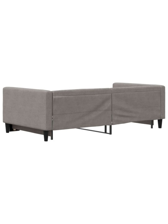 Izvelkams dīvāns, pelēkbrūns, 100x200 cm, audums
