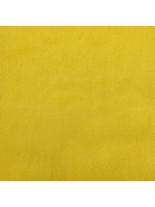 Izvelkams dīvāns, dzeltens, 100x200 cm, samts