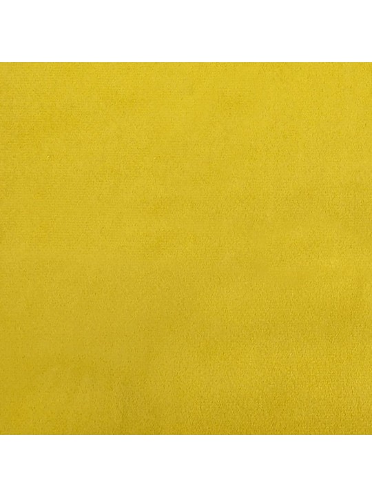 Izvelkams dīvāns ar matraci, dzeltens, 100x200 cm, samts