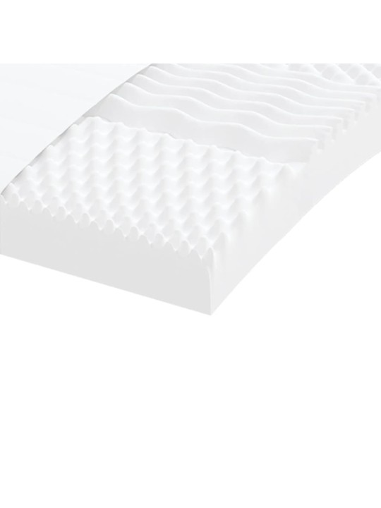 Dīvāngulta ar matraci, melns audums, 100x200 cm