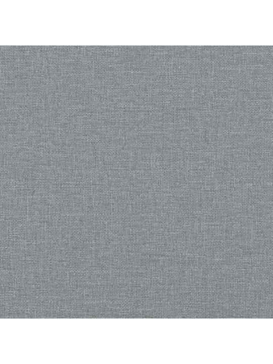 Izvelkams dīvāns ar atvilktnēm, gaiši pelēks, 90x200 cm, audums