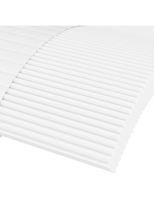 Dīvāngulta ar matraci, krēmkrāsas, 90x200 cm, audums