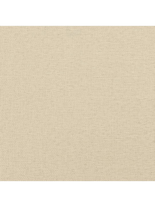 Izvelkams dīvāns ar atvilktnēm, krēmkrāsas audums, 100x200 cm