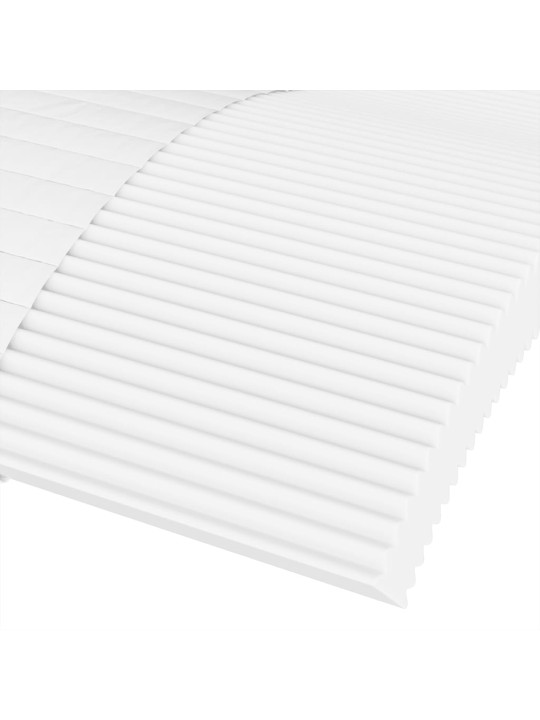 Dīvāngulta ar matraci, krēmkrāsas, 90x200 cm, audums