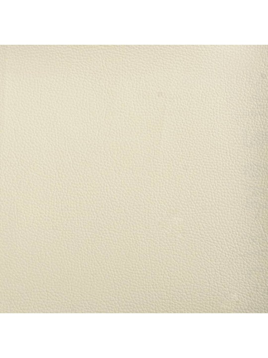 Izvelkams dīvāns, krēmkrāsas, 90x200 cm, mākslīgā āda