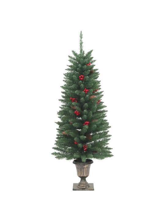 Mākslīgās ziemassvētku egles, 2 gab., zaļas, 100 led, 120 cm