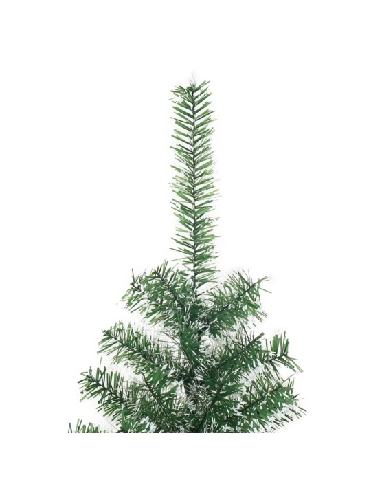 Mākslīgā ziemassvētku egle ar sniegu, zaļa, 210 cm