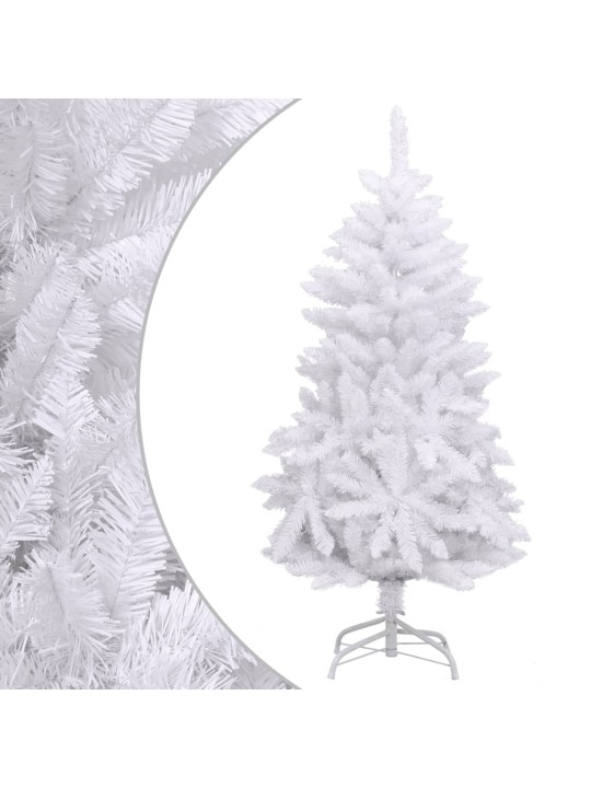 Mākslīgā ziemassvētku egle ar statīvu, balta, 150 cm