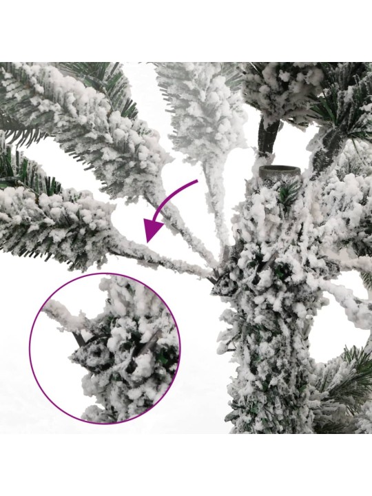Mākslīgā ziemassvētku egle ar sniegu, 150 cm