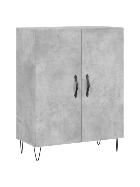 Augstais skapis, pelēks, 69,5x34x180 cm, inženierijas koks