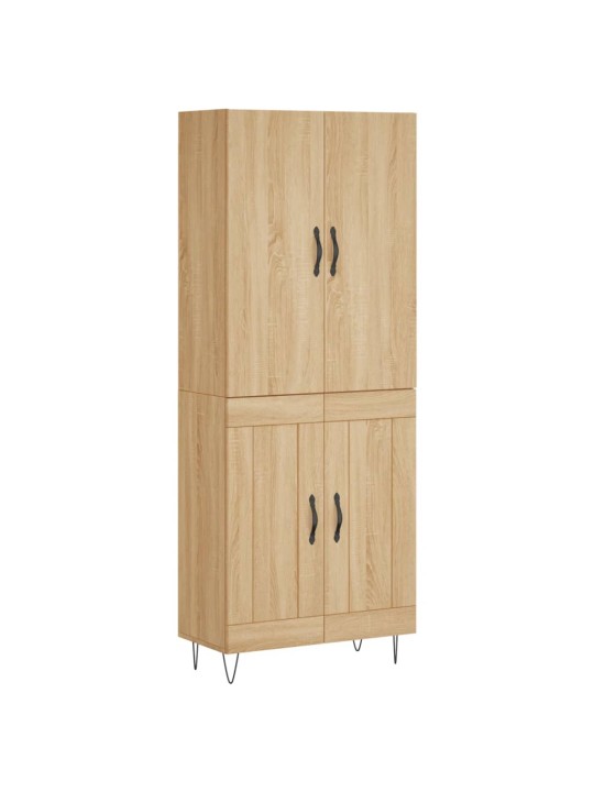 Augstais skapis, ozolkoka, 69,5x34x180 cm, inženierijas koks