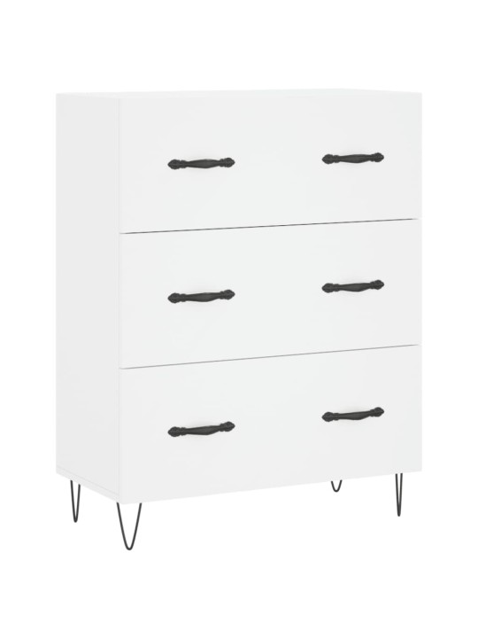 Augstais skapis, balts, 69,5x34x180 cm, inženierijas koks