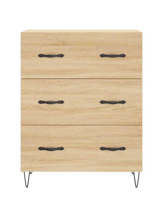 Augstais skapis, ozolkoka, 69,5x34x180 cm, inženierijas koks