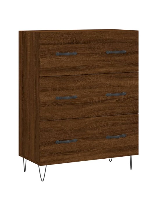 Augstais skapis, ozolkoka, 69,5x34x180 cm, inženierijas koks