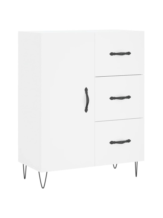 Augstais skapis, balts, 69,5x34x180 cm, inženierijas koks