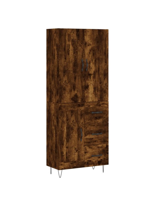 Augstais skapis, ozolkoka, 69,5x34x180 cm, inženierijas koks
