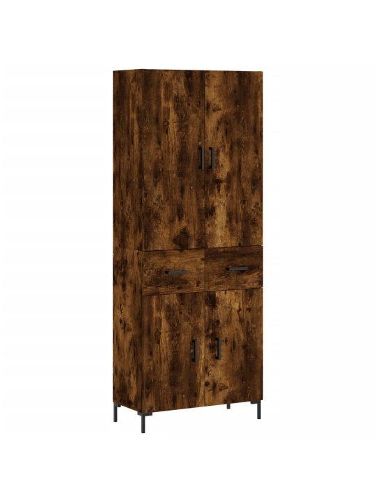 Augstais skapis, ozolkoka, 69,5x34x180 cm, inženierijas koks