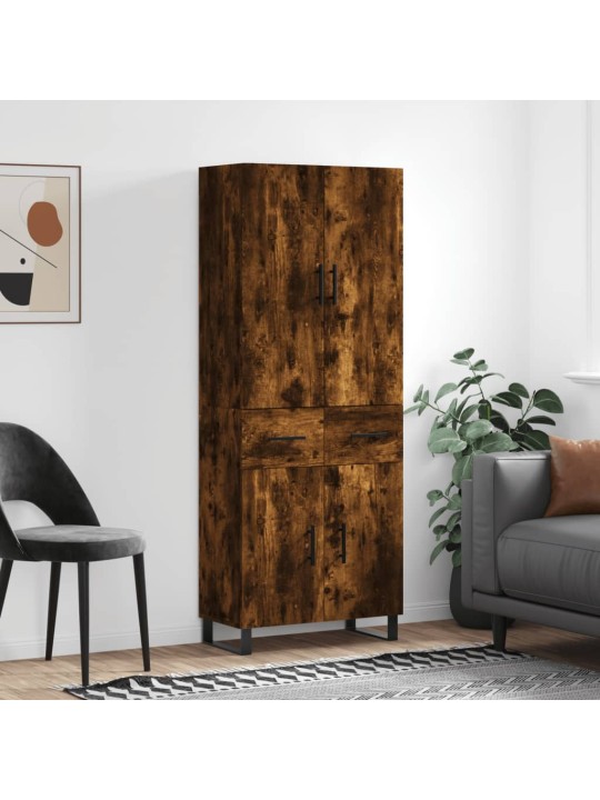 Augstais skapis, ozolkoka, 69,5x34x180 cm, inženierijas koks