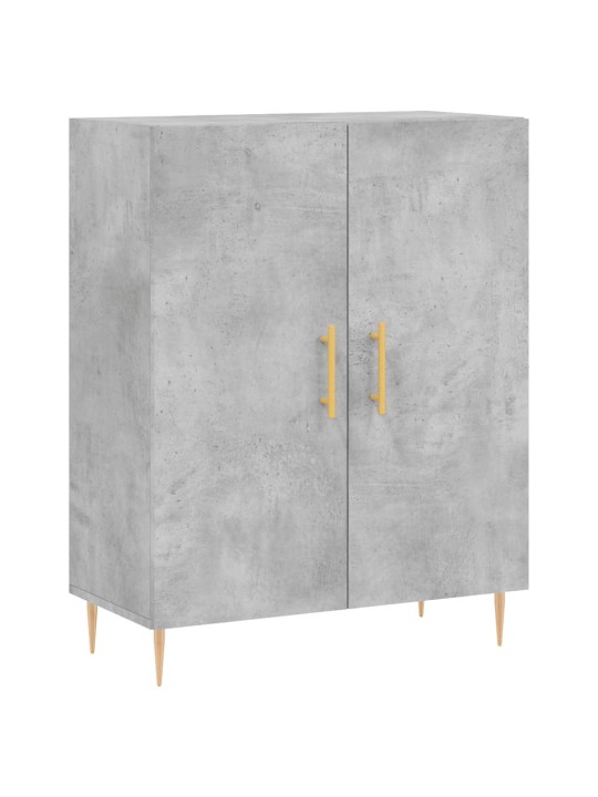 Augstais skapis, pelēks, 69,5x34x180 cm, inženierijas koks