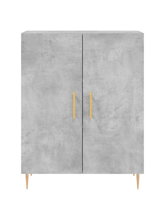 Augstais skapis, pelēks, 69,5x34x180 cm, inženierijas koks