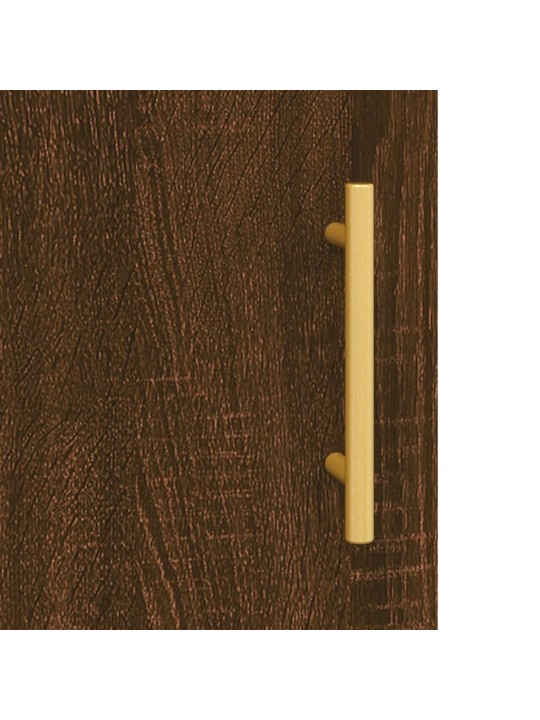 Augstais skapis, ozolkoka, 69,5x34x180 cm, inženierijas koks