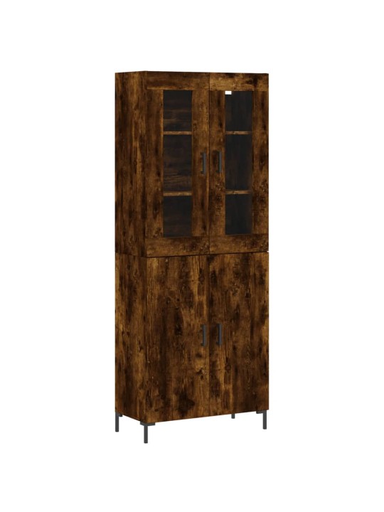 Augstais skapis, ozolkoka, 69,5x34x180 cm, inženierijas koks