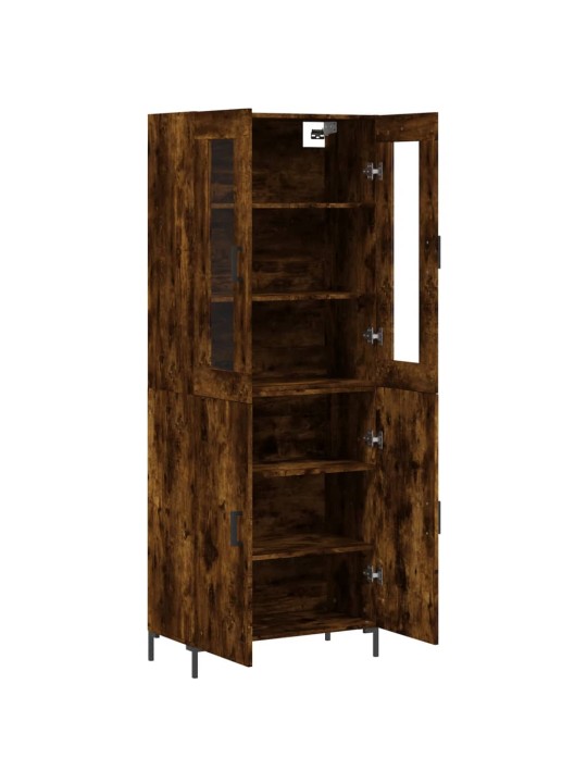 Augstais skapis, ozolkoka, 69,5x34x180 cm, inženierijas koks