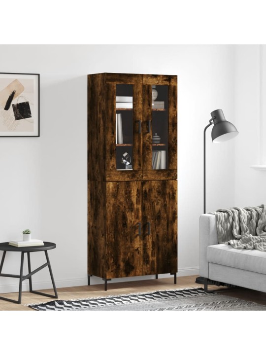 Augstais skapis, ozolkoka, 69,5x34x180 cm, inženierijas koks