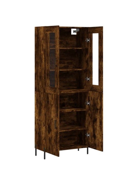 Augstais skapis, ozolkoka, 69,5x34x180 cm, inženierijas koks