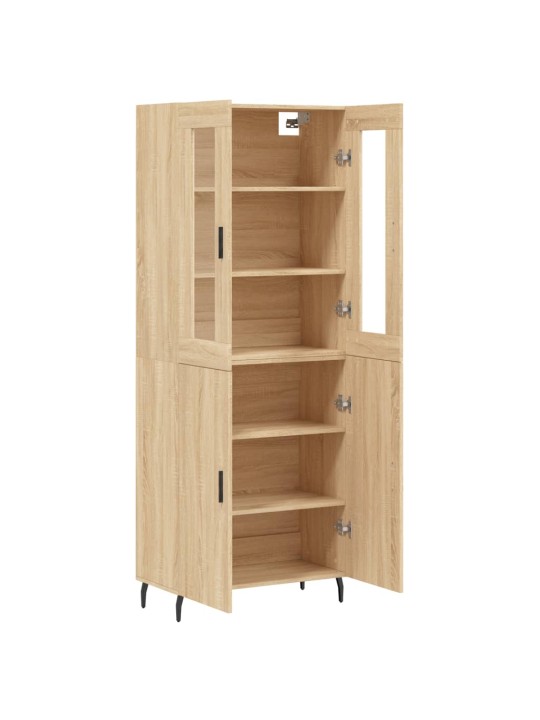 Augstais skapis, ozolkoka, 69,5x34x180 cm, inženierijas koks
