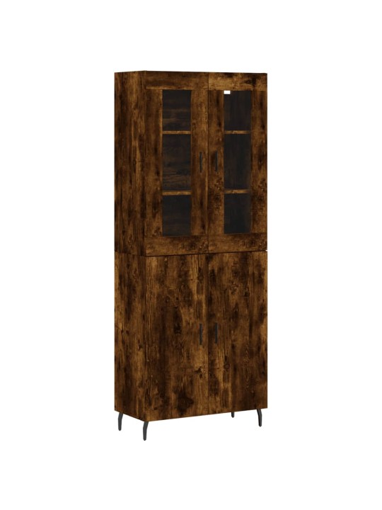 Augstais skapis, ozolkoka, 69,5x34x180 cm, inženierijas koks