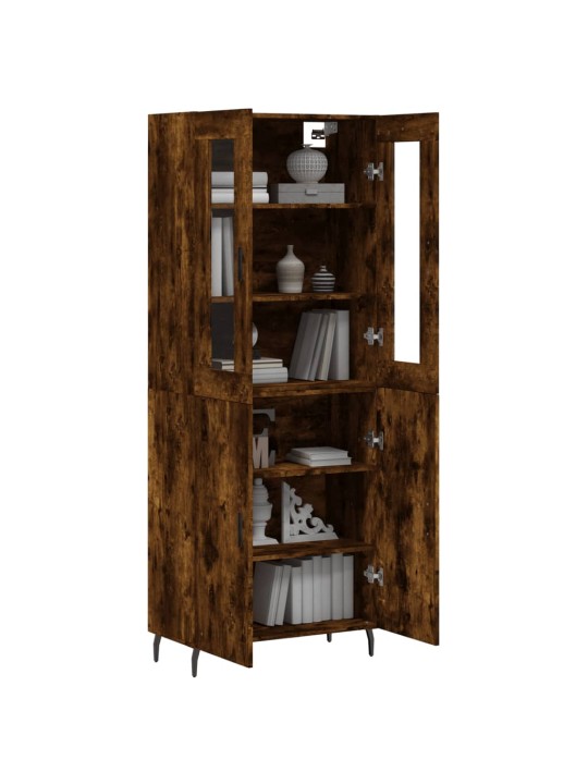 Augstais skapis, ozolkoka, 69,5x34x180 cm, inženierijas koks
