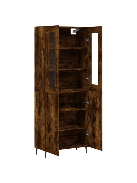 Augstais skapis, ozolkoka, 69,5x34x180 cm, inženierijas koks