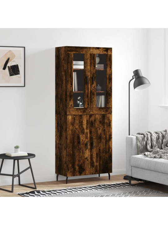 Augstais skapis, ozolkoka, 69,5x34x180 cm, inženierijas koks