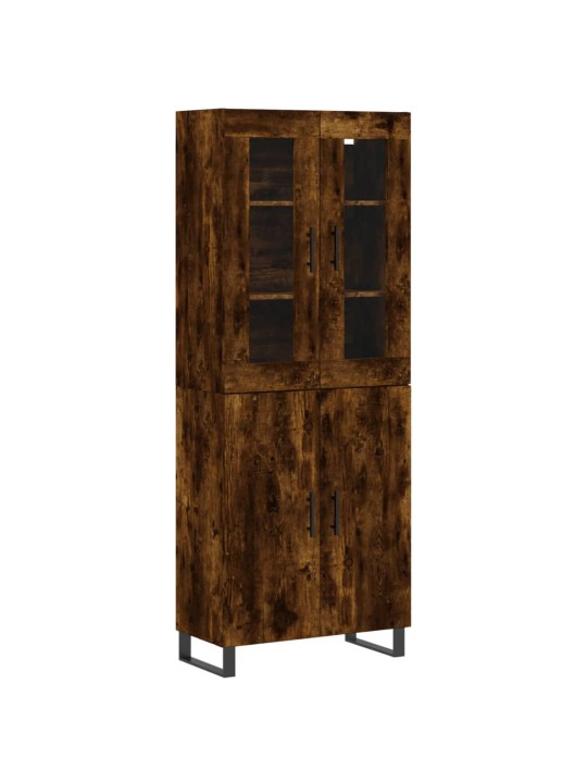 Augstais skapis, ozolkoka, 69,5x34x180 cm, inženierijas koks