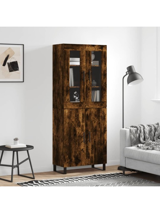 Augstais skapis, ozolkoka, 69,5x34x180 cm, inženierijas koks