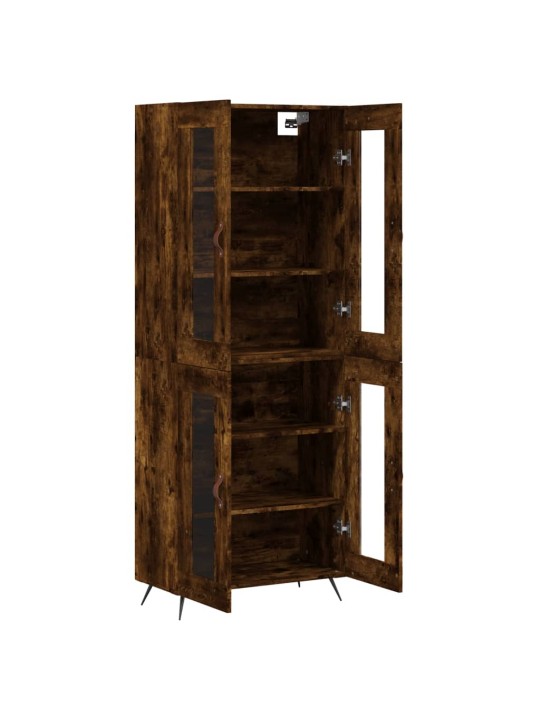 Augstais skapis, ozolkoka, 69,5x34x180 cm, inženierijas koks