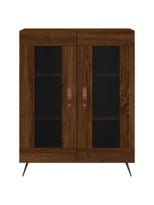 Augstais skapis, ozolkoka, 69,5x34x180 cm, inženierijas koks