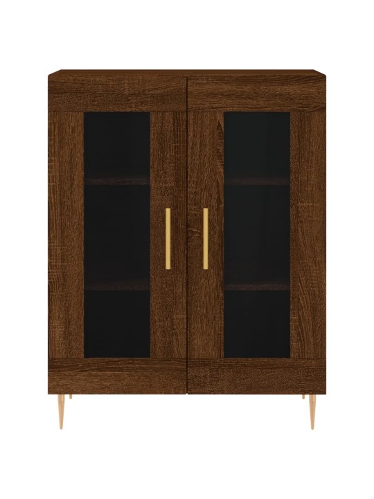 Augstais skapis, ozolkoka, 69,5x34x180 cm, inženierijas koks
