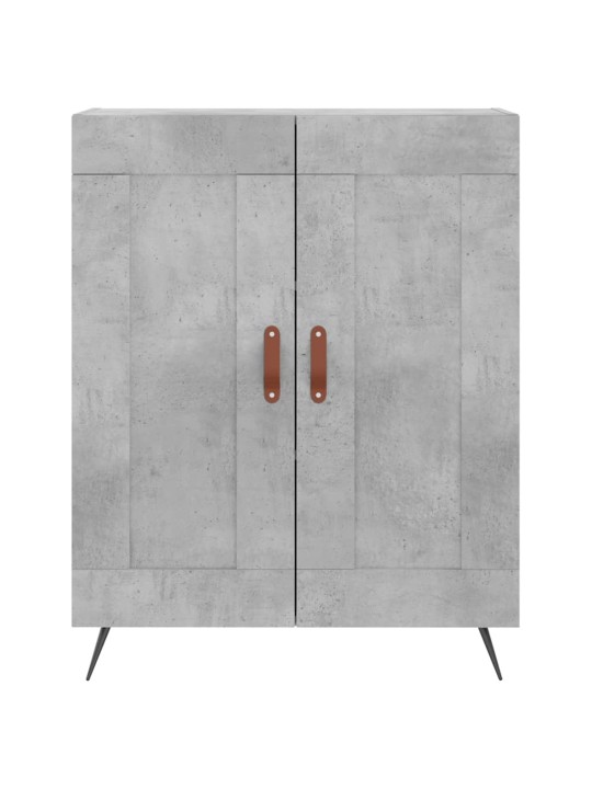 Augstais skapis, pelēks, 69,5x34x180 cm, inženierijas koks